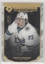 2019 Ultimate Collection Introductions Onyx Black 10/25 Noah Gregor #UI-78 01ks