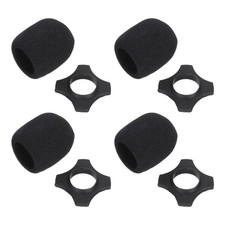 4 Sets Microphone Anti Holder Clip Covers for Microphones Dust