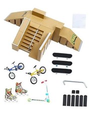 Skate Park Kit, Bigger Skate Park Kit Ramp Parts for Finger Skateboard 8pcs