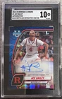 Ace Bailey 2024-25 Bowman U Chrome Blue Reptilian Refractor Auto SGC 10 Gem Mint