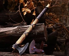 Viking Axe of Ragnar Lothbrok Hunting Axe Outdoor Camping Bearded Hatchet Axe's,