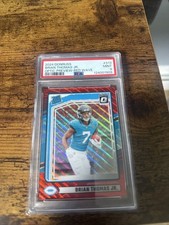 - Rated Rookie Brian Thomas Jr. #313 Optic Preview Red Wave Prizm (RC)