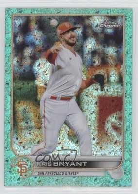 2022 Topps Chrome Aqua Mini-Diamond Refractor 124/199 Kris Bryant #9 00gy