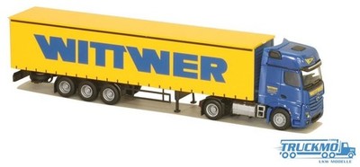 AWM Wittwer Mercedes Benz Actros Gigaspace Planenauflieger 75115