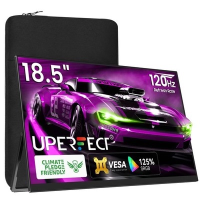 UGame E4 Tragbarer 18,5 Zoll Gaming Monitor 120Hz 1080P großer Tragbarer FPS-RTS