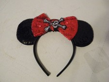 Minnie Mouse Sequined Pirate Ears NEW