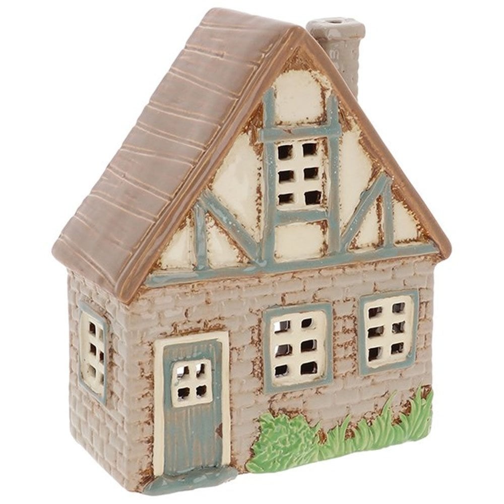 Village Pottery Garden Tudor House Tealight Holder 350075