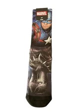 Bioworld Avengers Crew Socks Size 10-13 Awesome 😎 Captain America Iron Man Etc.