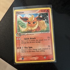 Pokémon TCG Flareon Holo Rare Card 2/17 Pop Series 3 2005