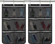 2 Pack Hanging Mesh Shower Caddy Portable Shower Organizer Bathroom Storage New