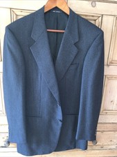 Ravazzolo Charcoal Grey Herringbone Sport Coat 2 Button Ventless 40 Regular