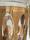 VTG Culver Regency 22K Gold MCM Highball Glass Ovals Textured Medallions Barware — photo 5