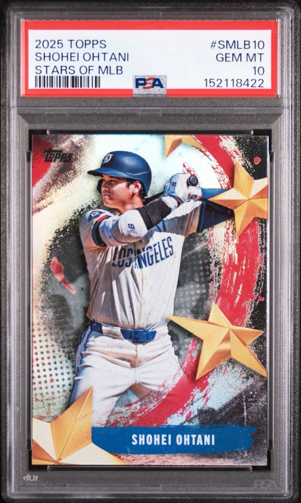 2025 TOPPS STARS OF MLB #SMLB10 SHOHEI OHTANI PSA 10