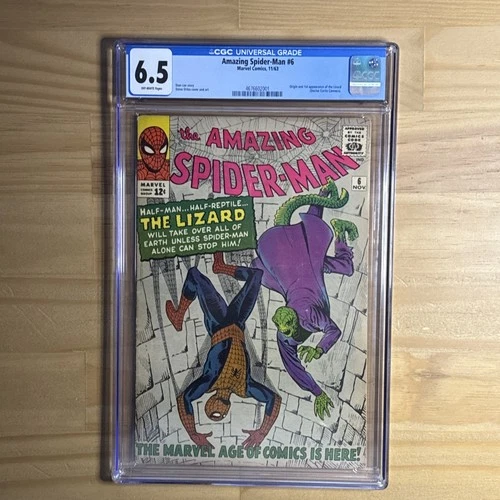 Amazing Spider-Man #6 1st App of the Lizard - Marvel 1963 CGC 6.5 Silver Age Key
