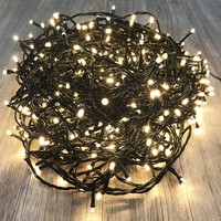 Led-500Er Lichterkette Innen & AußEn Warmweiß Kabel GrüN Mit Trafo