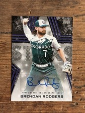 2023 Topps Series 1 Baseball Stars Auto Brendan Rodgers #BSA-BRO Black /199 (AU)