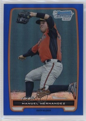 2012 Bowman Chrome Prospects Blue Refractor /250 Manuel Hernandez #BCP194 7eo