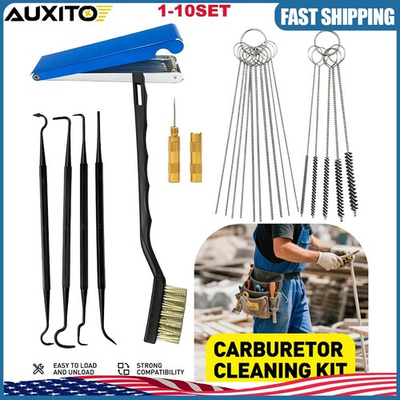 #ad Carburetor Carb Jet Bong Cleaner Cleaning Tool Kit Case Set For Motorcycle ATV $160.19