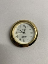 VINTAGE CATHEDERAL CRYSTAL QUARTZ MANTEL CLOCK INSERT WATCH