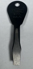 Vintage ROTO Keychain Flathead Screwdriver 2 Inch Steel EDC Tool