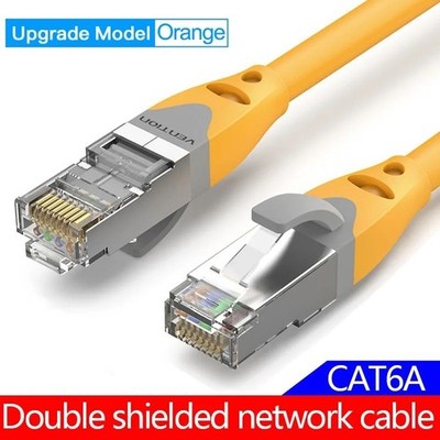 CAT6A Double shield upgrade Patch kabel Netzwerk kabel LAN DSL