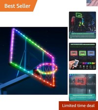 Transform Your Game: Waterproof LED Basketball Rim Lights with Remote Control