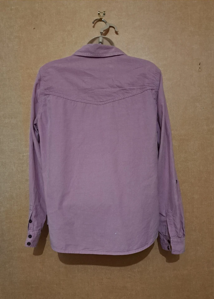 Marks & Spencer Indigo Collection Ladies Dusted Pink Corduroy Shirt - UK 12 - Image 4 of 4