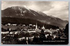 Hermagor Austria RPPC Spitzegel Mountain View Church Scene c.1960s Real Photo