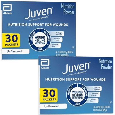 Abbott Juven - Nutrition Powder Unflavored 30 Packets Each (Pack of 2)