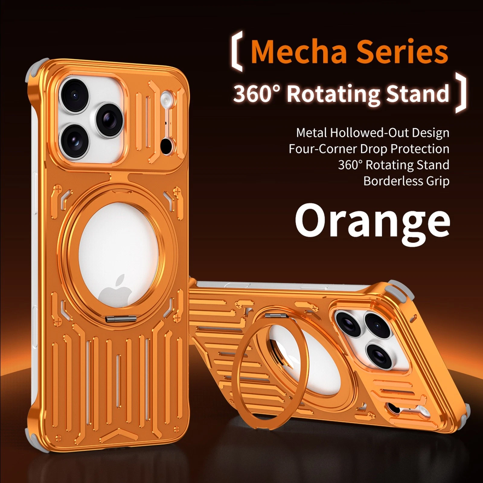 For iPhone 17/16/15 Pro Max Air Metal+TPU Case Mag Safe Stand Heat Dissipation - Picture 16 of 16