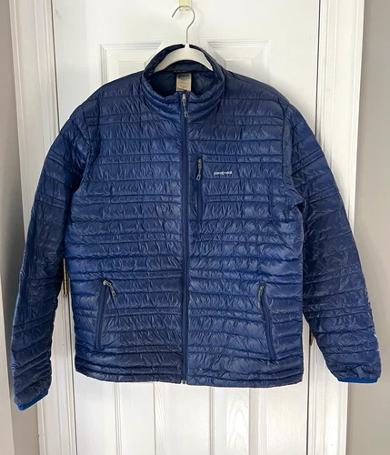 Patagonia Ultralight Puffer. Full Zip. Blue Mens Size Large  - product listing photo