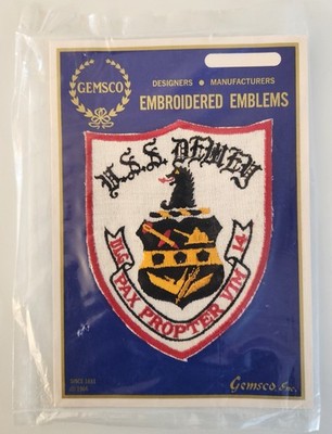 Rare 1966 USS Dewey DLG 14 Pax Propter VIM Patch ORIGINAL PACKAGING NEVER OPENED