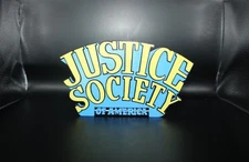 Justice Society of America 3D printed Logo Sign Wall Desk Shelf Art