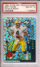 💎1998 Score Pre-Production HOFer QB Brett Favre #53 PSA 10 💎EXTREMELY RARE💎