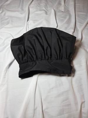Happy Chef Uniforms Kitchen Classic Chef Hat Black Adjustable Cook Cool