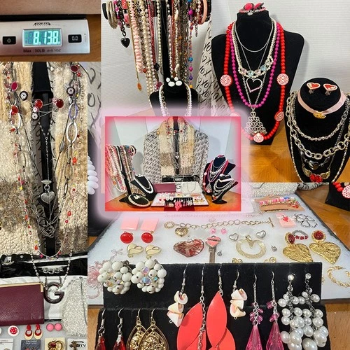 Vintage to Now Jewelry Lot 105 Wearable & Repurpose Mix Costume  70+ Pieces READ