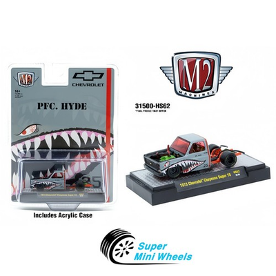 #ad M2 Machines 1:64 1973 Chevrolet Cheyenne Super 10 “PFC. HYDE” Shark Face $12.99