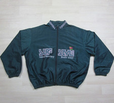 Vintage 90s Surf Style Iridescent Windbreaker Jacket One Size Full Zip Skate