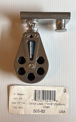 SCHAEFER MARINE Spring-Loaded Blocks on Slides 1'' T-Track Stainless Part: 505-82