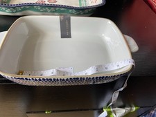 New Aphorism Oven Dish Blue White  27cm