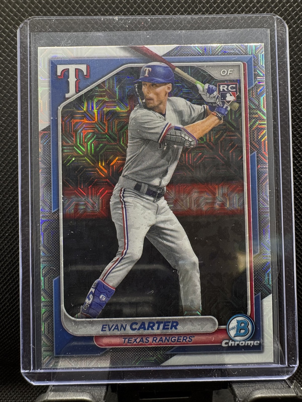 2024 Bowman Chrome - Evan Carter #65 Mojo Refractor (RC)