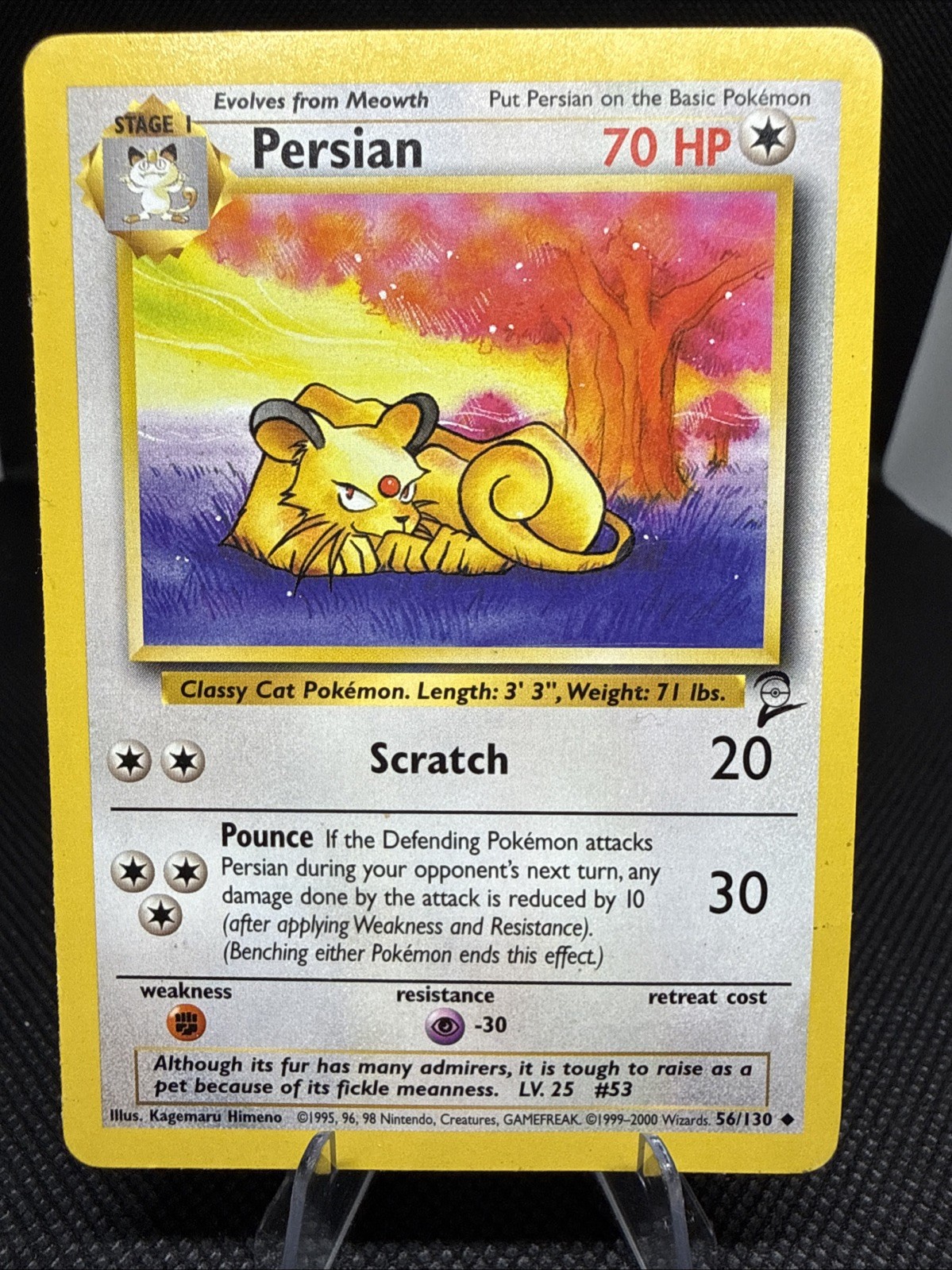 Persian – Pokémon TCG Base Set 2 56/130 Rare LP