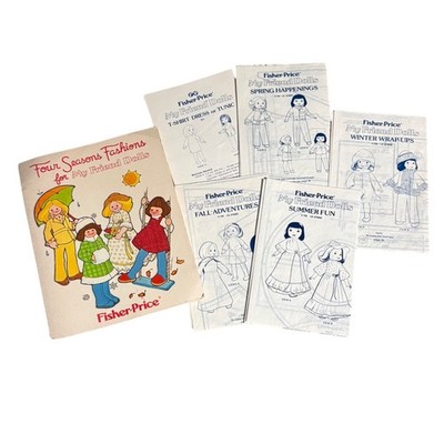 1978 Fisher Price My Friend Dolls Four Seasons Fashions Sewing Patterns Lot