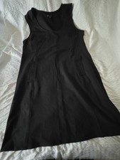Gap Women's Sleeveless Knit Dress, Front Pockets Side Zipper, 42in Bust, A-line.