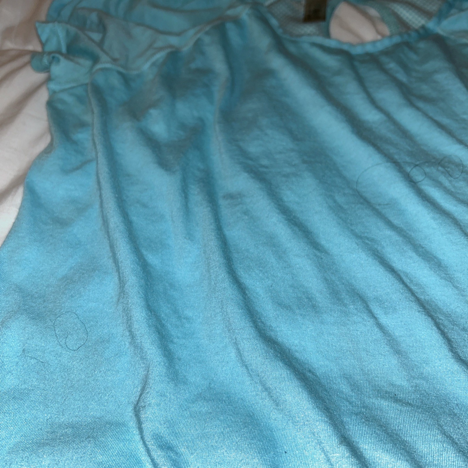 Athletic Medium Turquoise Pullover Reflective Str… - image 3