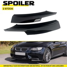 2 Stk Flaps Splitter Spoiler Lippe Schwarz Glanz für BMW 3er E90 2009-2011 Neu