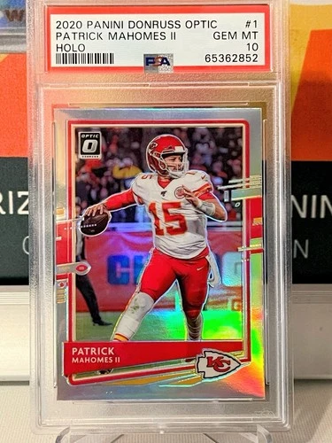 2020 Donruss Optic Patrick Mahomes Holo #1 PSA 10 GEM MINT RARE! 🚀 Low Pop