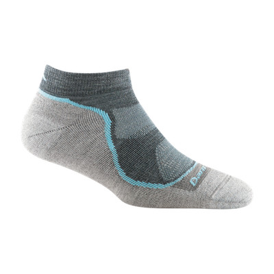 USA DARN TOUGH 1986 Slate Hiker No Show Lightweight Womens Socks S M L Wool HIKE