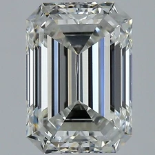 Cert. GIA 1.96 Carat Emerald Cut Natural Mined Diamond Loose H color VS2 clarity
