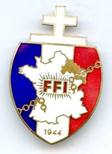 Frankreich nach dem 2. Weltkrieg: FFL Abzeichen "Forces fran&ccedil;aises de l'int...
